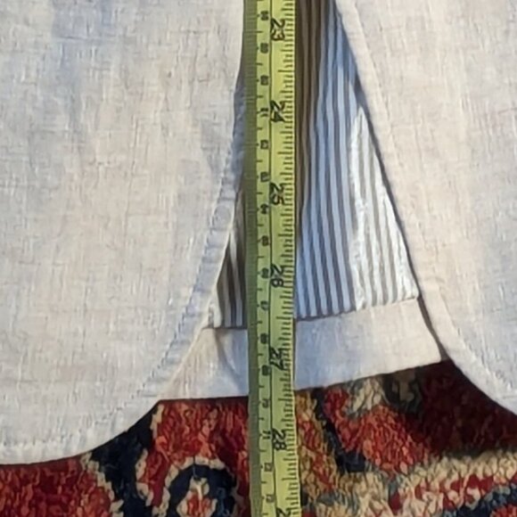 Talbots blazer, 100% linen, natural color, sz6 - Picture 9 of 11